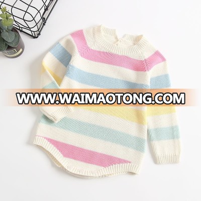 China factory Infants & Toddlers clothing cotton Knitted Baby rompers Girls