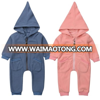 Wholesale Toddler Kids Baby Boys Girls Hooded Romper Jumpsuit Outfits Clothes