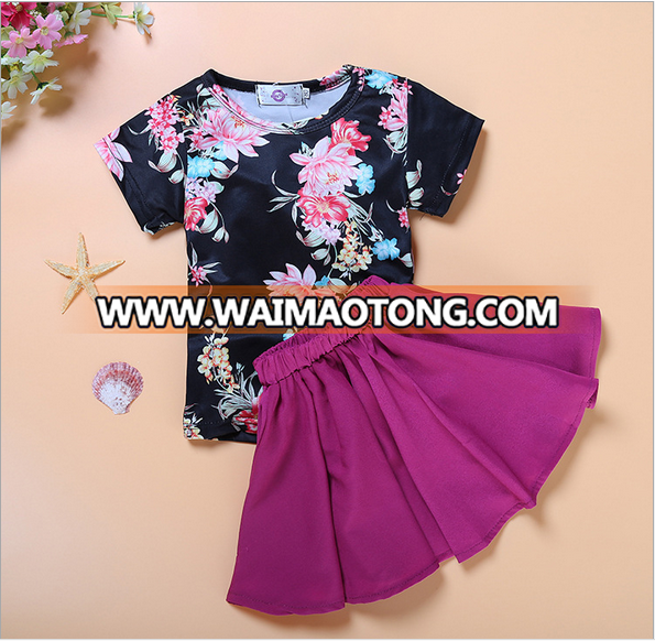 Wholesale Children Girls Outfit Clothes Boutique Girl Clothing Set Kids Dress Set